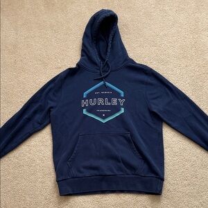 Hurley Blue Logo Hoodie